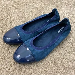 David Tate Nicole Leather Ballerina Flats 10.5W